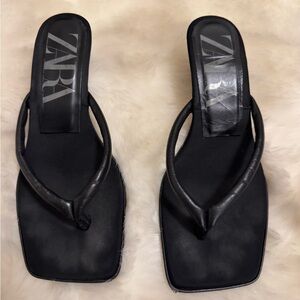 Zara kitten heel sandals